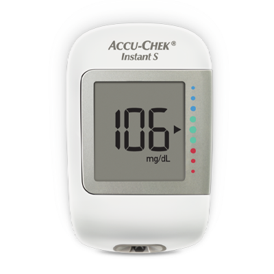 Image showing the Accu-Chek Instant S blood glucose meter, designed for people with diabetes